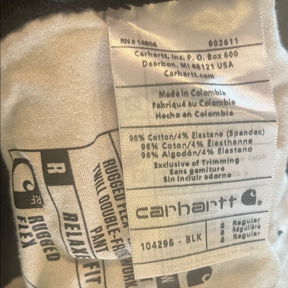 🖤Carhartt Black Relaxed-Fit Work Pants🖤 - Picture 9 of 15